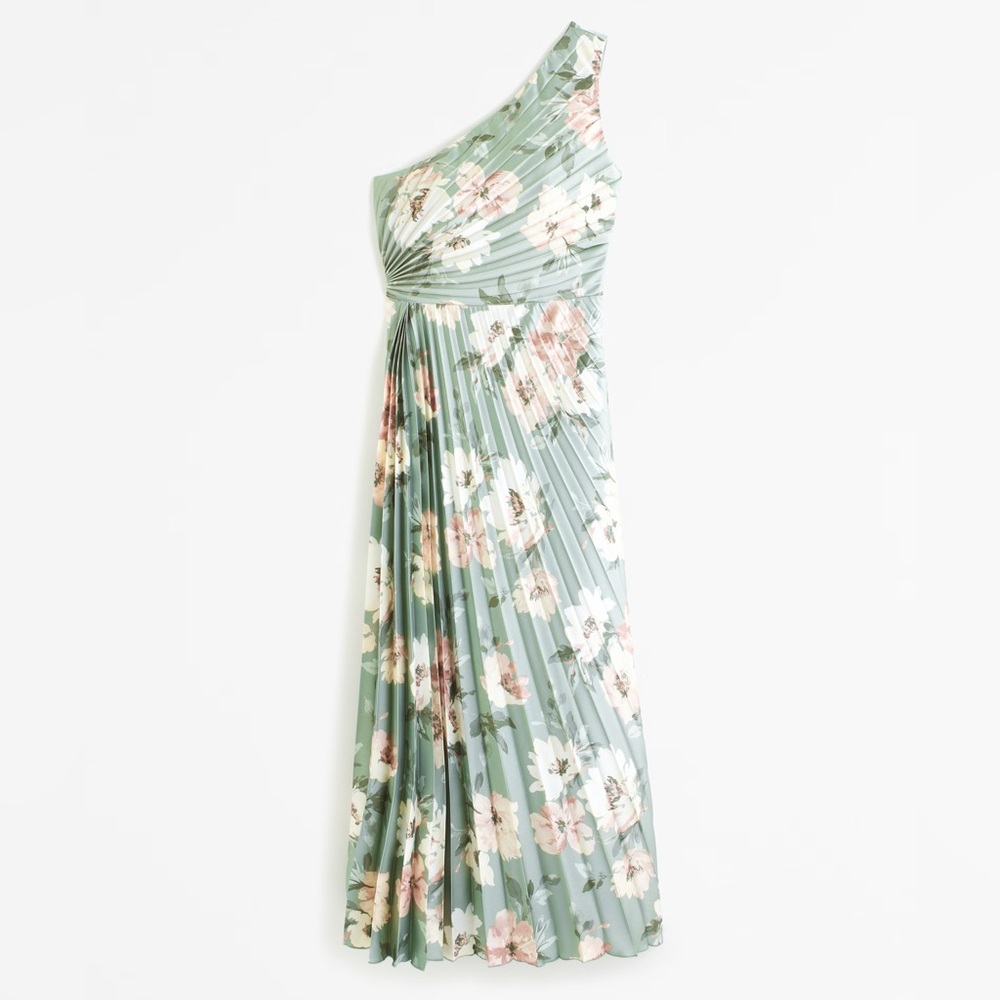 Abercrombie pleated wedding guest dress